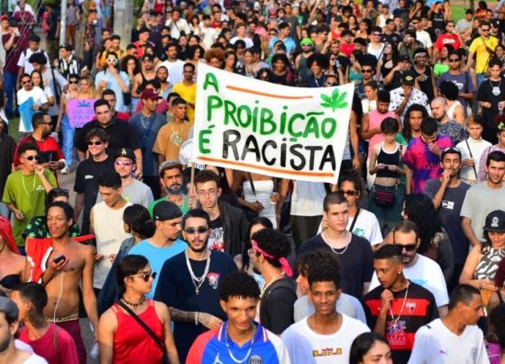 Edição 2023 da Marcha da Maconha em Goiânia (Foto: Jucimar de Sousa)