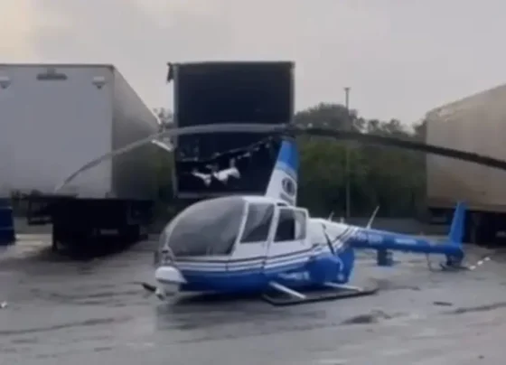 Helicóptero da Band TV cai em Guarulhos