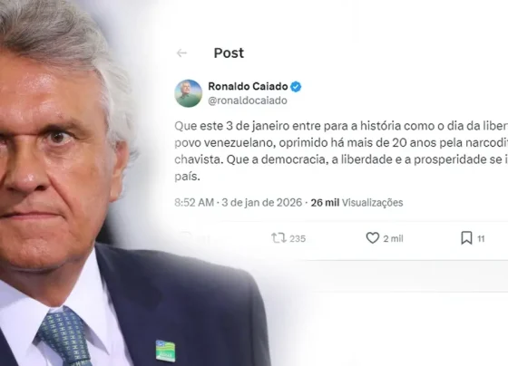 Caiado manifesta apoio aos ataques dos EUA na Venezuela