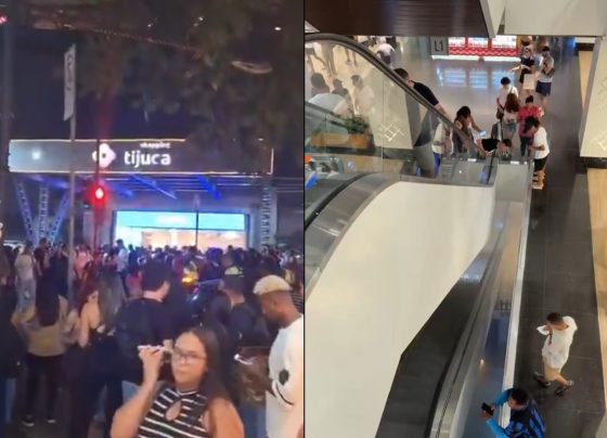 Incêndio atinge o Shopping Tijuca, no Rio de Janeiro
