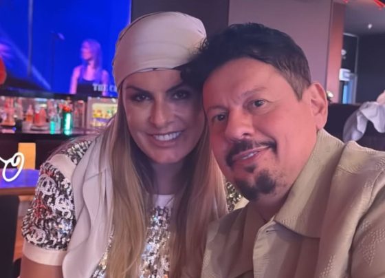 Foto colorida de Marcos Araújo e a nova namorada - Metrópoles