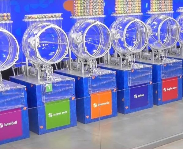 Imagem colorida de sorteio de loterias - Metrópoles