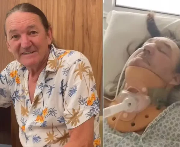 Mulher de Marquito, internado há um mês, diz que ele fraturou costela e duas vértebras Humorista cirurgia após acidente