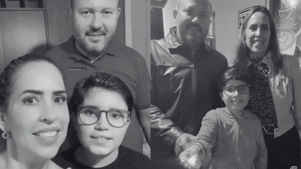 Imagem mostra vereador ao lado da família
