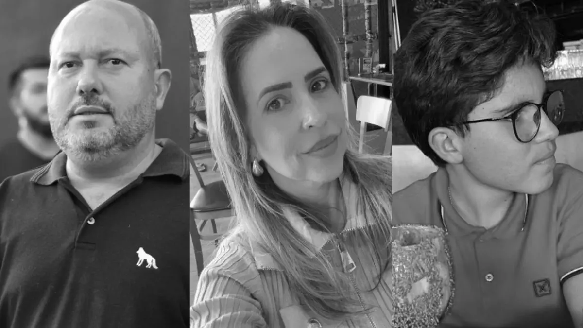 Imagem mostra vereador, esposa e filho. Todos foram vítimas de acidente fatal ocorrido nas proximidades de Quirinópolis
