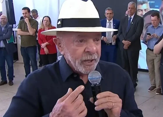 Imagem mostra presidente Lula