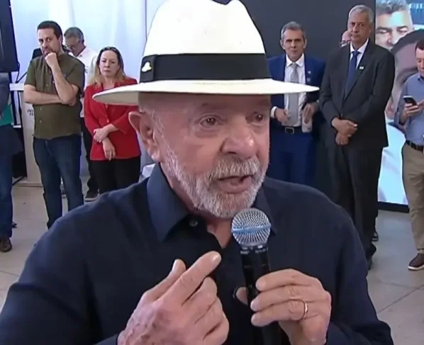 Imagem mostra presidente Lula