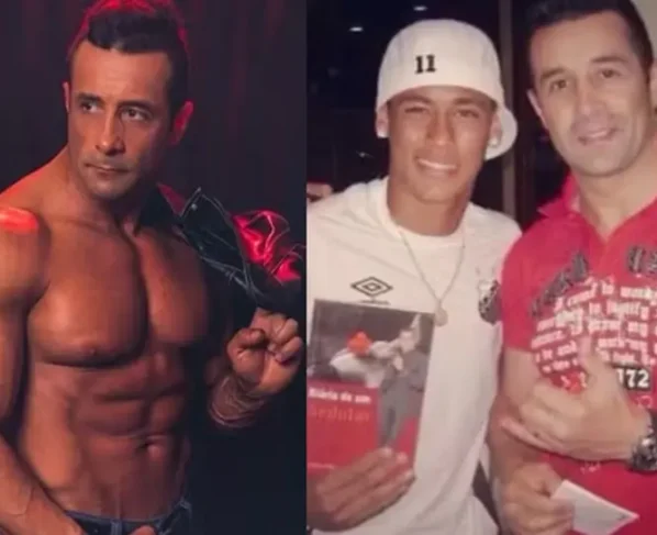 Marcos Oliver deu um livro autografado para o jogador Ator do 'Teste de Fidelidade' relembra encontro com Neymar: muito fã do programa