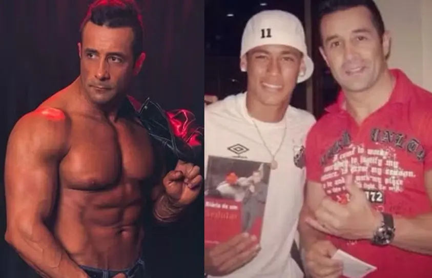 Marcos Oliver deu um livro autografado para o jogador Ator do 'Teste de Fidelidade' relembra encontro com Neymar: muito fã do programa